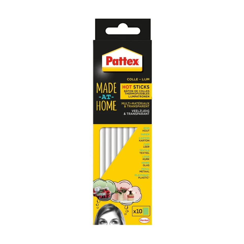 pattex-made-at-home-b-tons-de-colle-thermofusible-transparent-11mm-x10 image 1