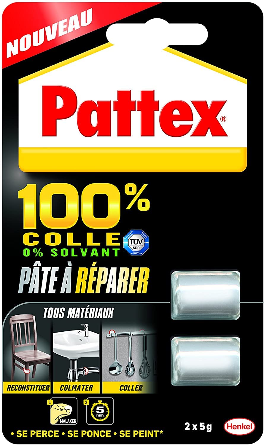 pattex-repair-express-p-te-r-parer-epoxy-multi-usages-tube-64g-blanc image 8