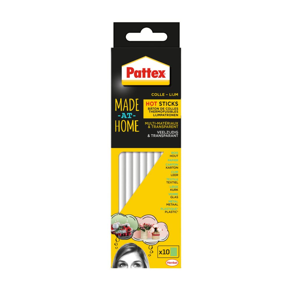 pattex-made-at-home-b-tons-de-colle-thermofusible-transparent-11mm-x10 image 1