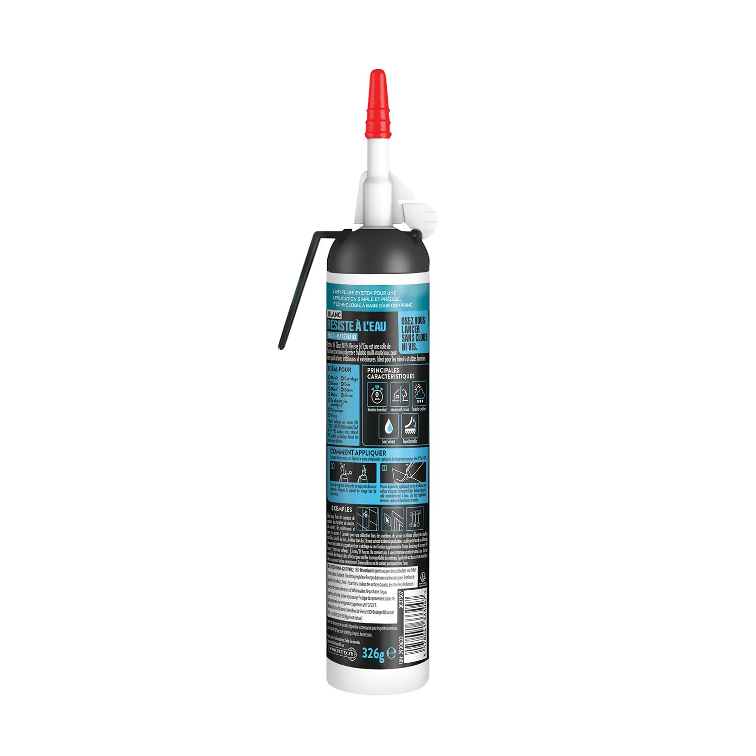 pattex-ni-clou-ni-vis-r-siste-l-eau-colle-mastic-blanc-tube-326-g image 2