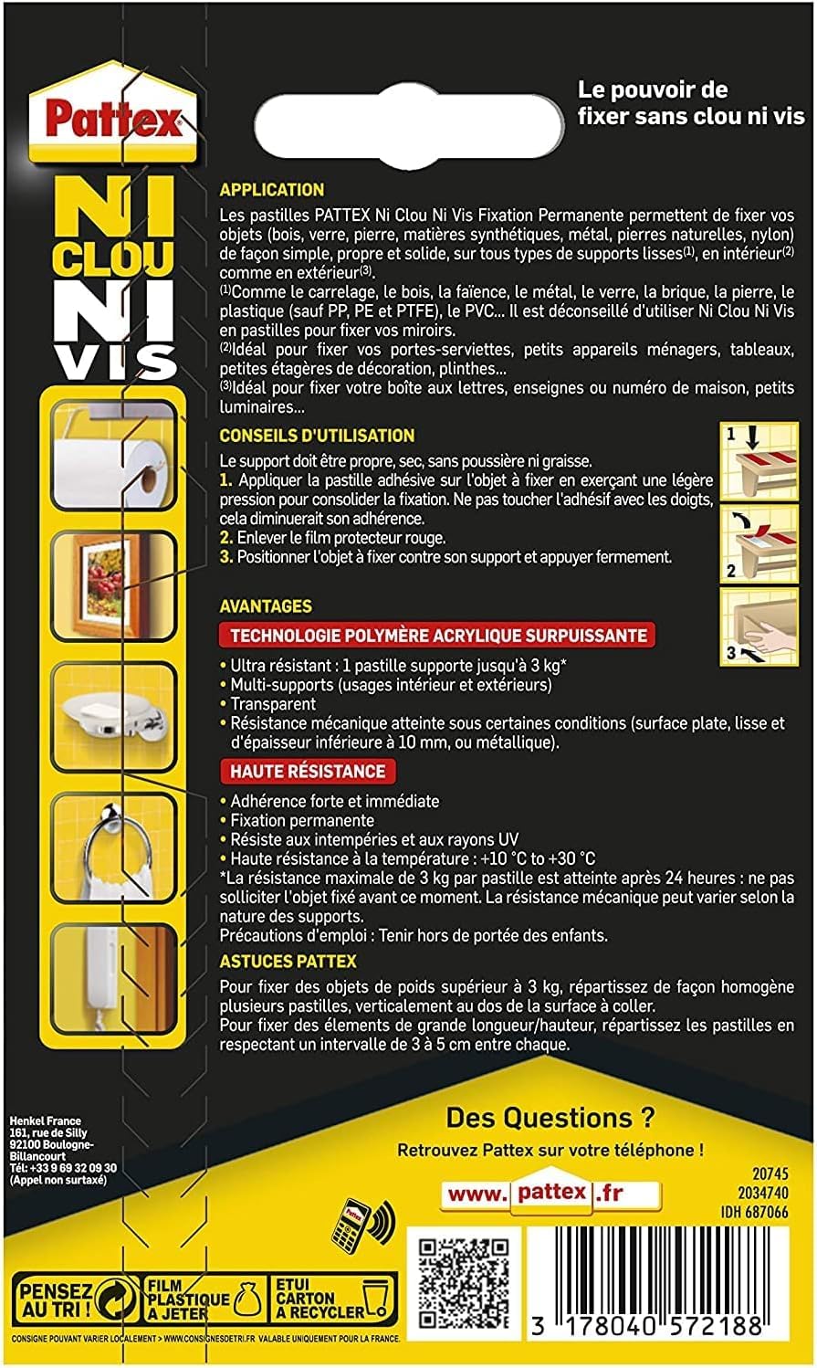 pattex-ni-clou-ni-vis-pastilles-fixation-permanente-10-pastilles-double-face-ext image 2