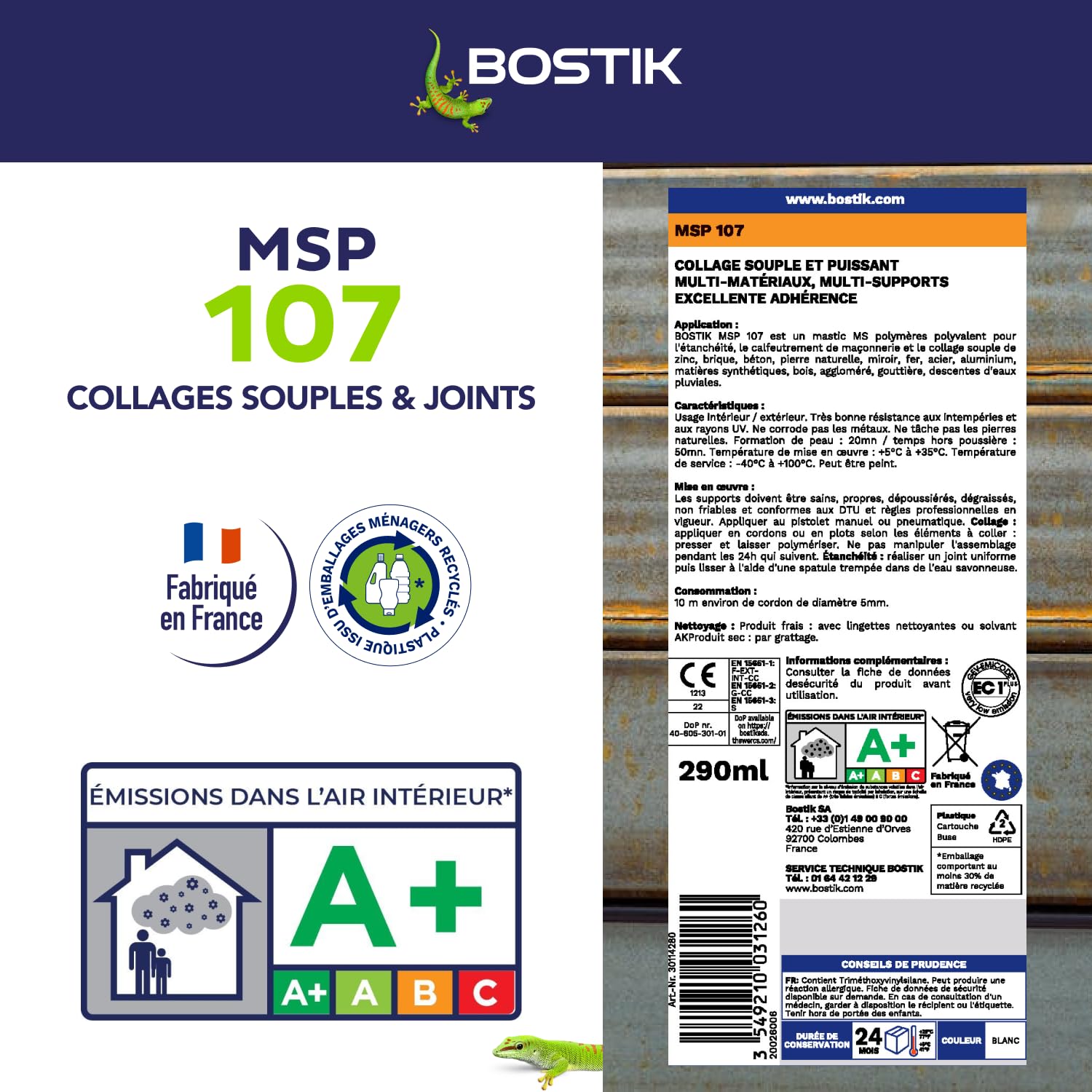 bostik-msp-107-mastic-colle-fixation-tanch-it-cartouche-290-ml-gris image 6