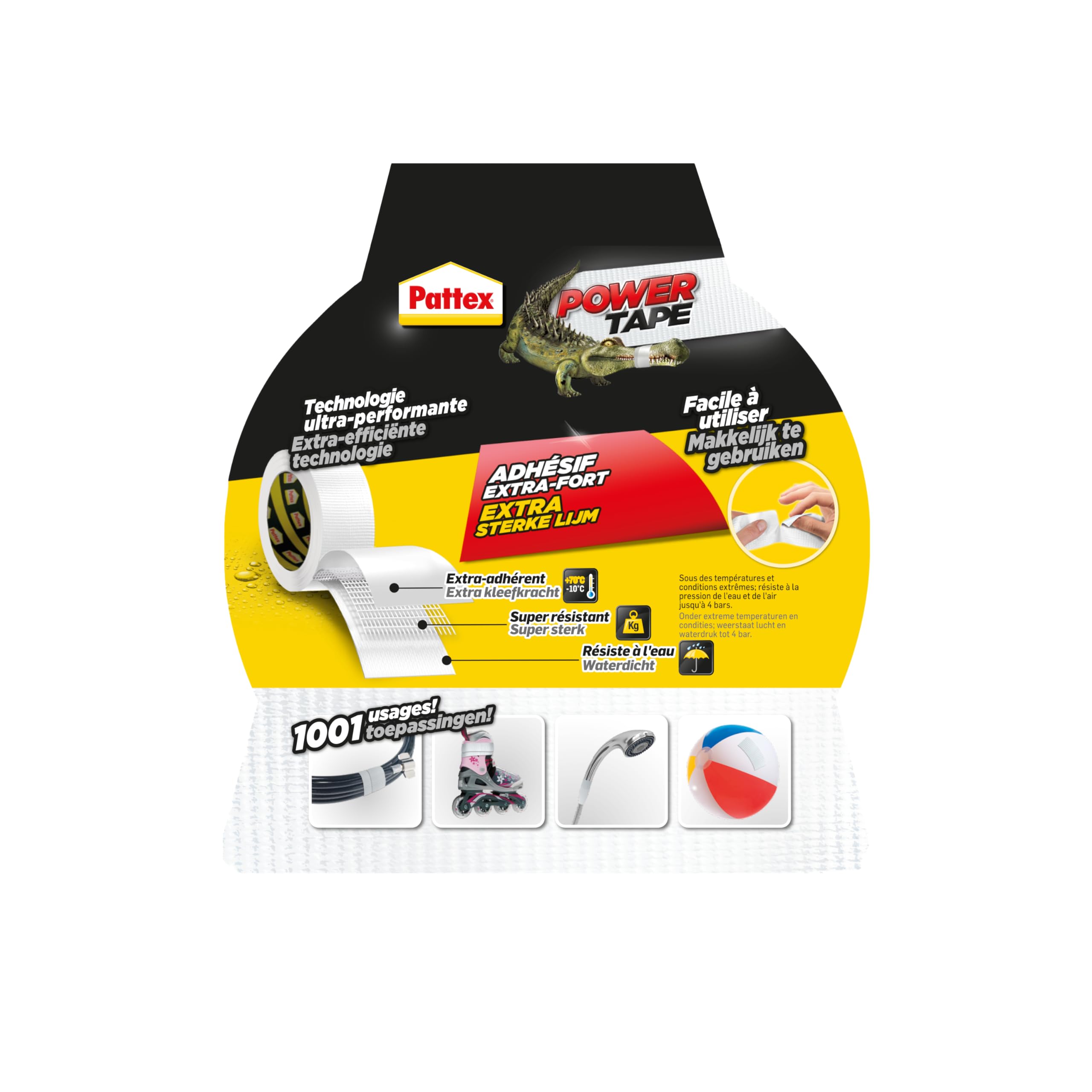 pattex-power-tape-ruban-adh-sif-extra-fort-blanc-48-mm-x-25-m image 2
