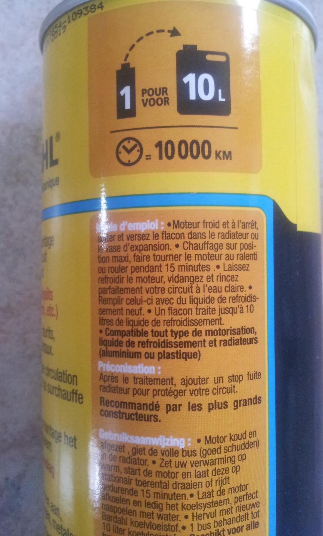 Correct mais rinçage long