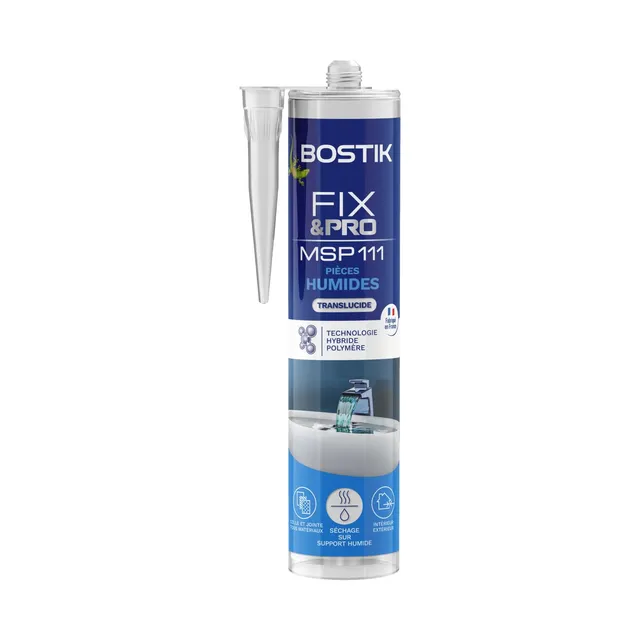 bostik-fix-pro-msp-111-mastic-colle-pi-ces-humides-transparent-290-ml image 1