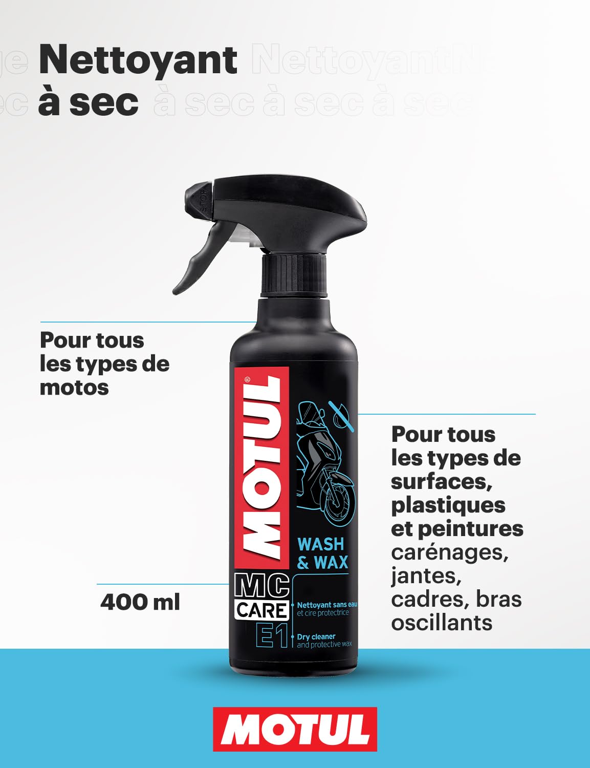 motul-mc-care-e1-wash-wax-nettoyant-moto-sans-eau-400-ml image 2