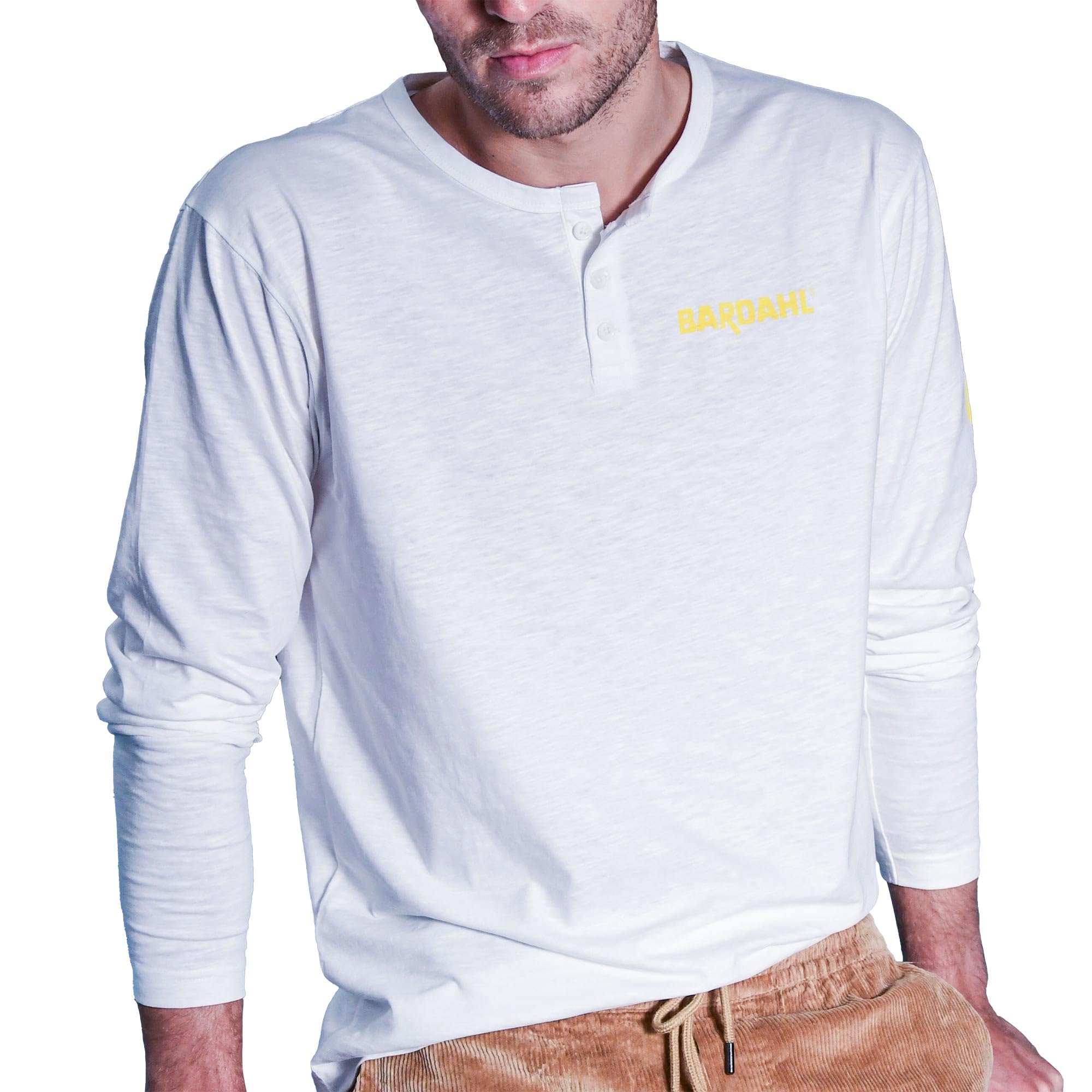 bardahl-t-shirt-tunisien-henley-cru-collection-100-coton-180-g-m image 1