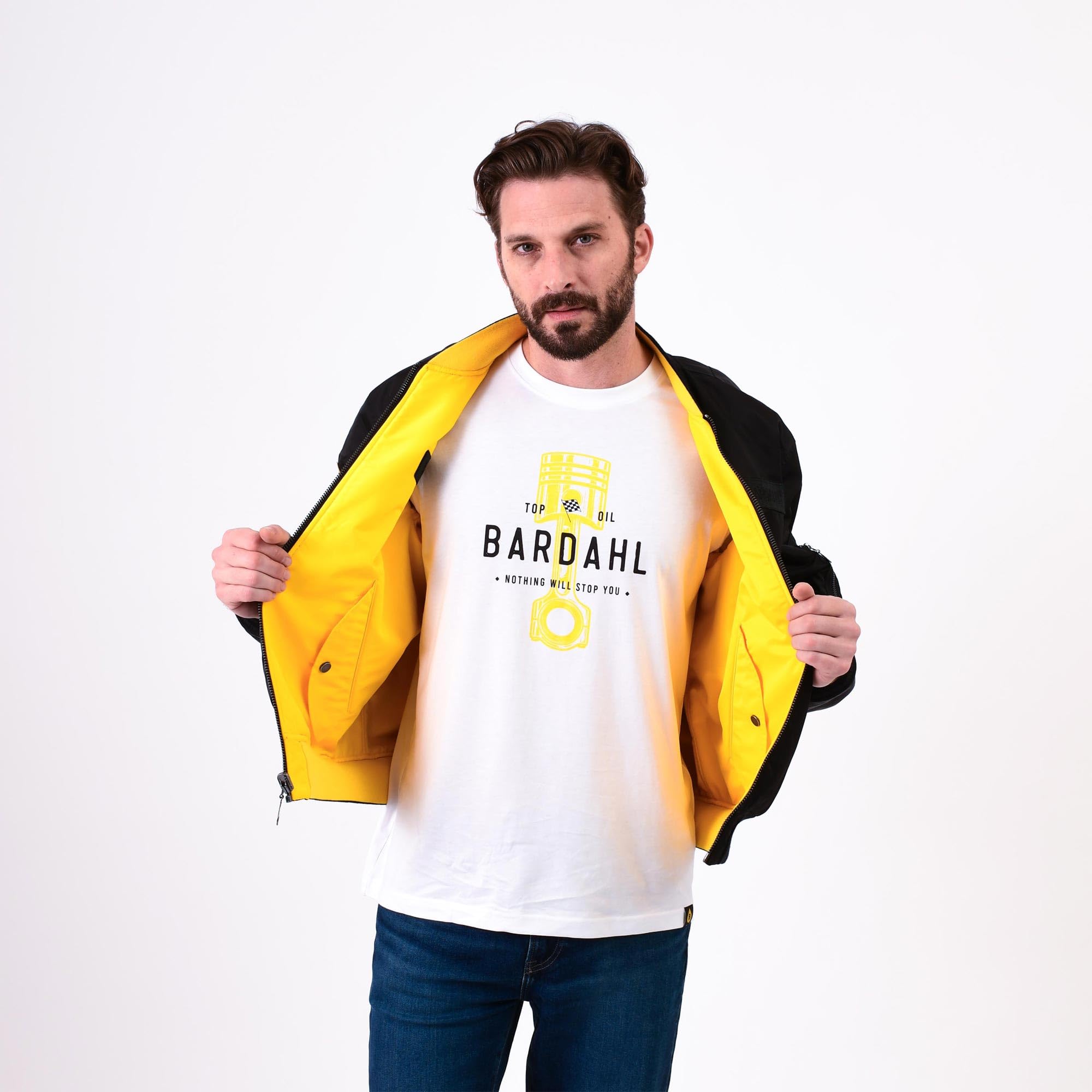 bardahl-bomber-jacket-collection-blouson-bomber-r-versible-noir-jaune-racing image 5