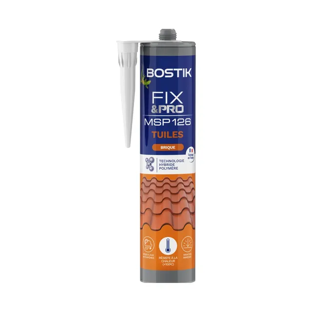 bostik-fix-pro-msp126-mastic-colle-tuiles-brique-cartouche-290-ml image 1