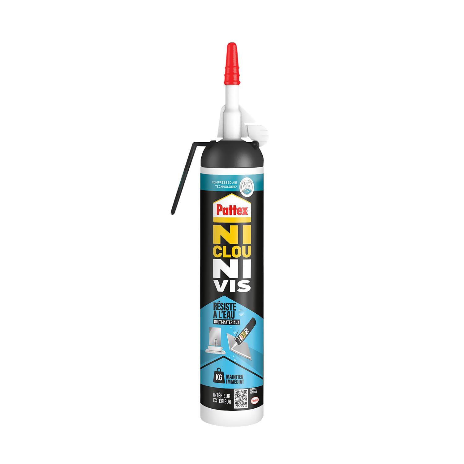 pattex-ni-clou-ni-vis-r-siste-l-eau-colle-mastic-blanc-tube-326-g image 1