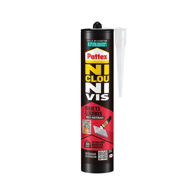 pattex-ni-clou-ni-vis-objets-lourds-cartouche-460g-blanc image 1