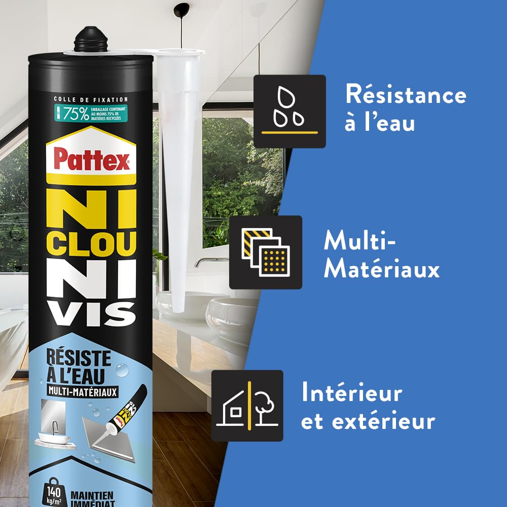 pattex-ni-clou-ni-vis-colle-mastic-r-siste-l-eau-cartouche-450-g-blanc image 3