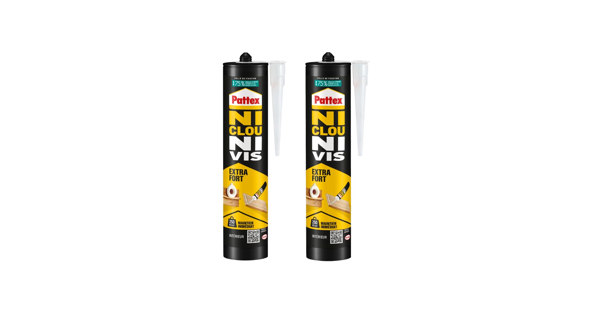 pattex-ni-clou-ni-vis-extra-fort-colle-de-fixation-cartouche-380g-blanc image 8