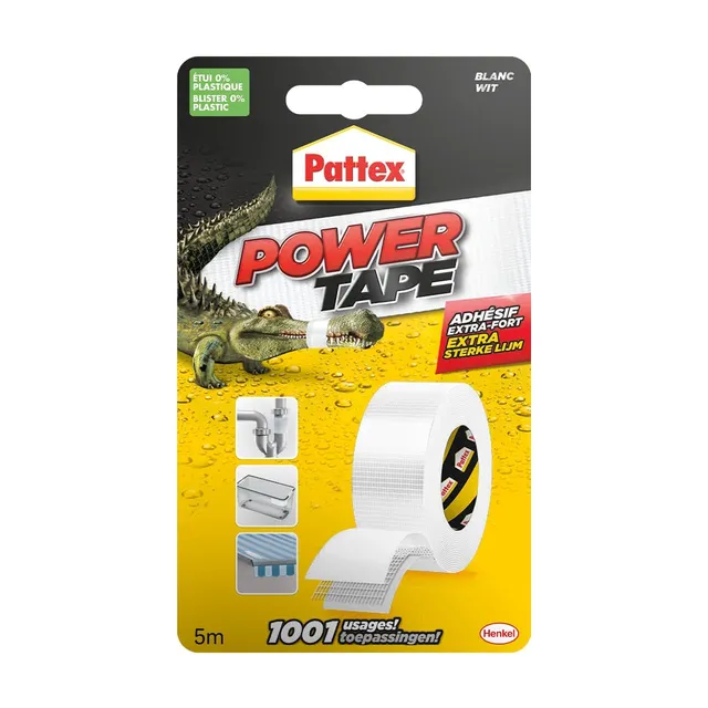 pattex-power-tape-ruban-adh-sif-blanc-extra-fort-48-mm-x-5-m image 1