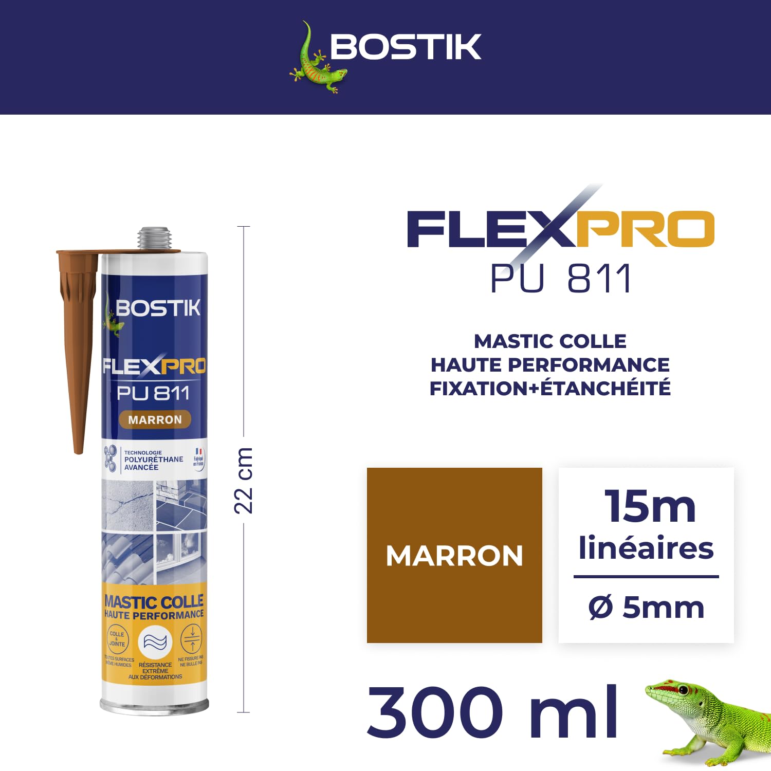 bostik-flexpro-pu-811-mastic-colle-joint-polyur-thane-marron-300-ml image 2