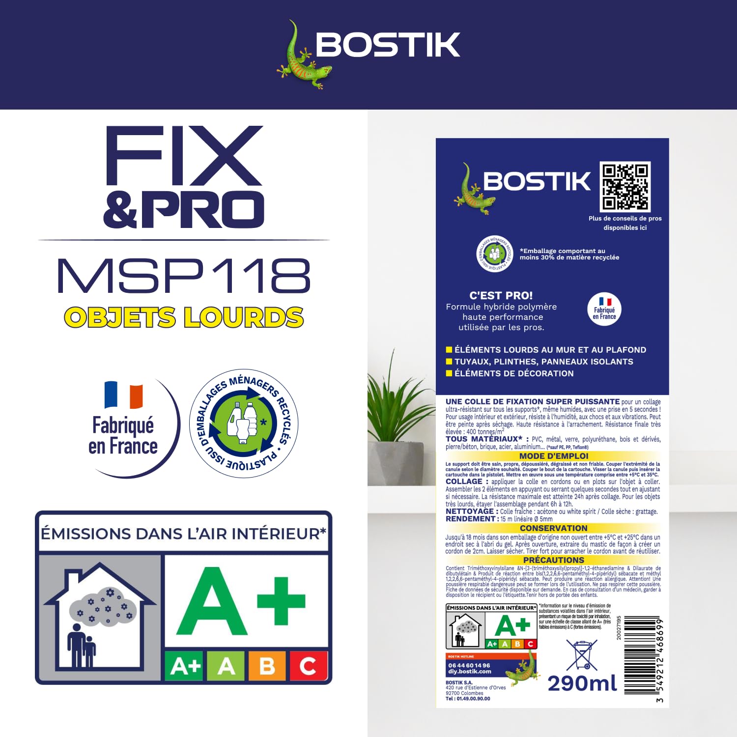 bostik-fix-pro-msp-118-objets-lourds-colle-hybride-290-ml image 5