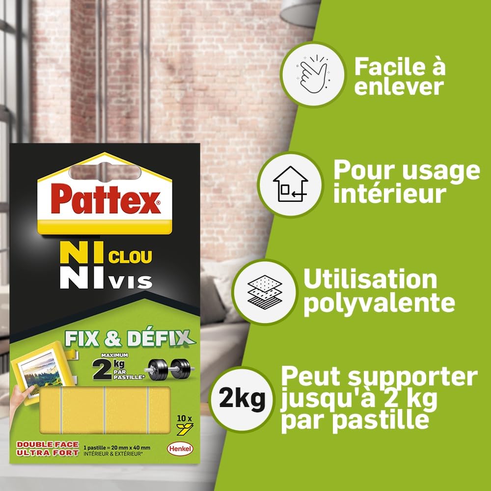 pattex-ni-clou-ni-vis-fix-d-fix-pastilles-d-montables-x10 image 4