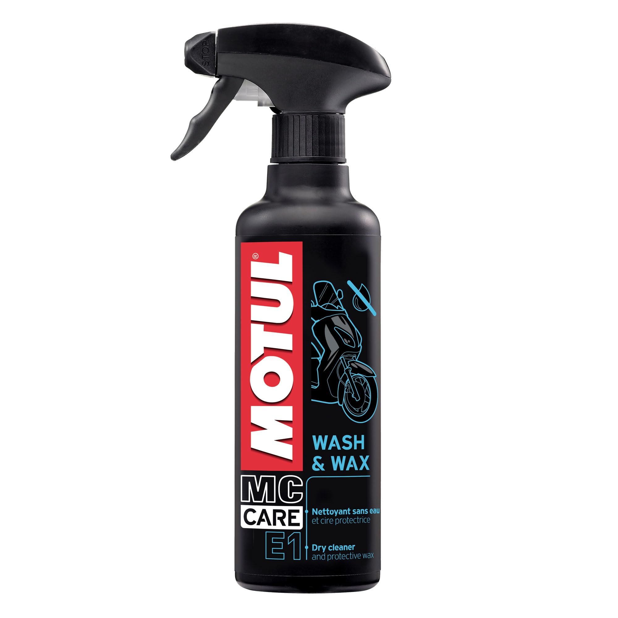 motul-mc-care-e1-wash-wax-nettoyant-moto-sans-eau-400-ml image 1