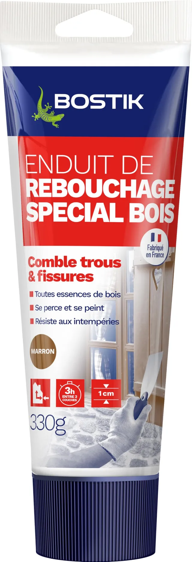 bostik-enduit-de-rebouchage-sp-cial-bois-tube-330-g image 1