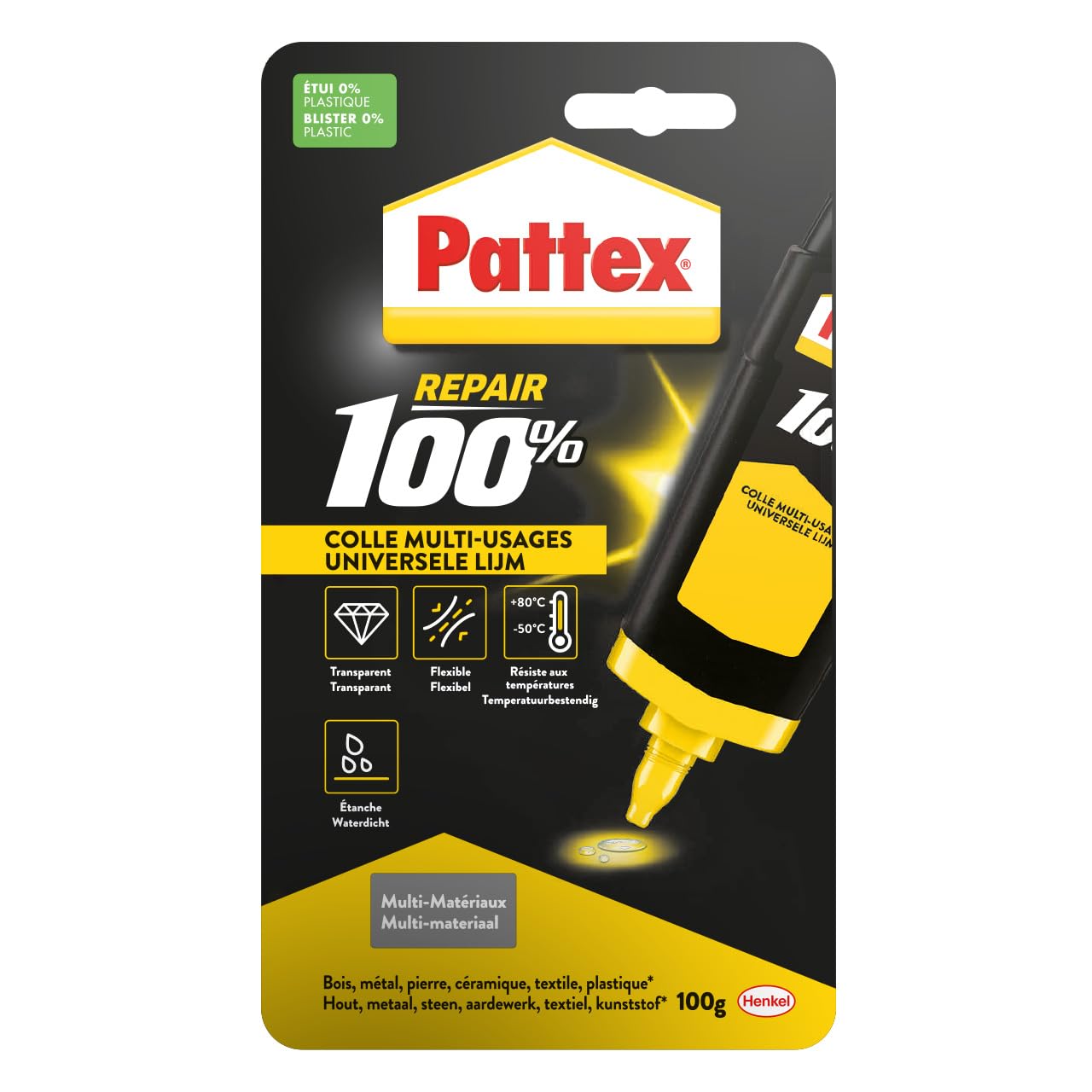 pattex-repair-100-colle-multi-usages-transparente-100-g image 1