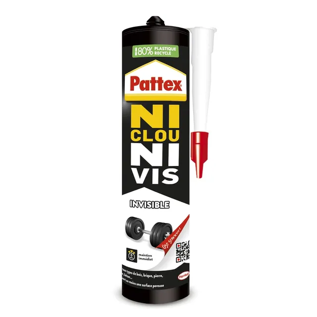 pattex-ni-clou-ni-vis-invisible-cartouche-310-g image 1
