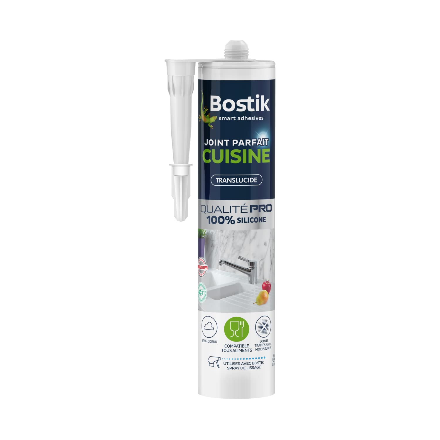 bostik-joint-parfait-cuisine-mastic-silicone-transparent-280-ml image 1