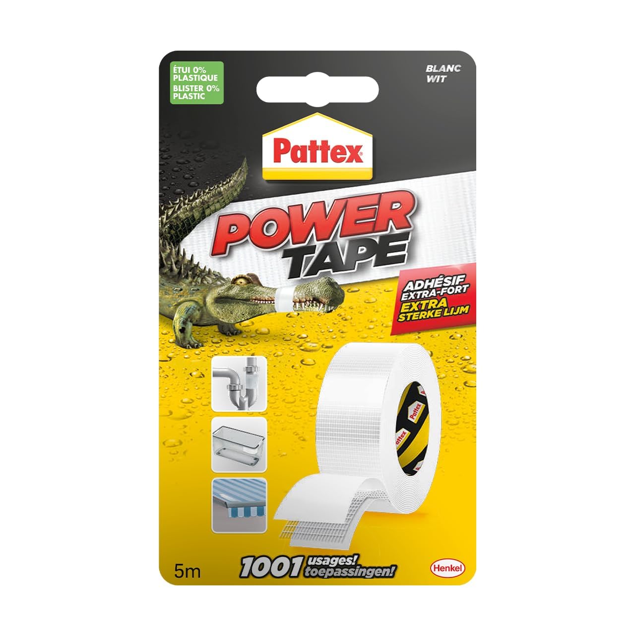 pattex-power-tape-ruban-adh-sif-blanc-extra-fort-48-mm-x-5-m image 1