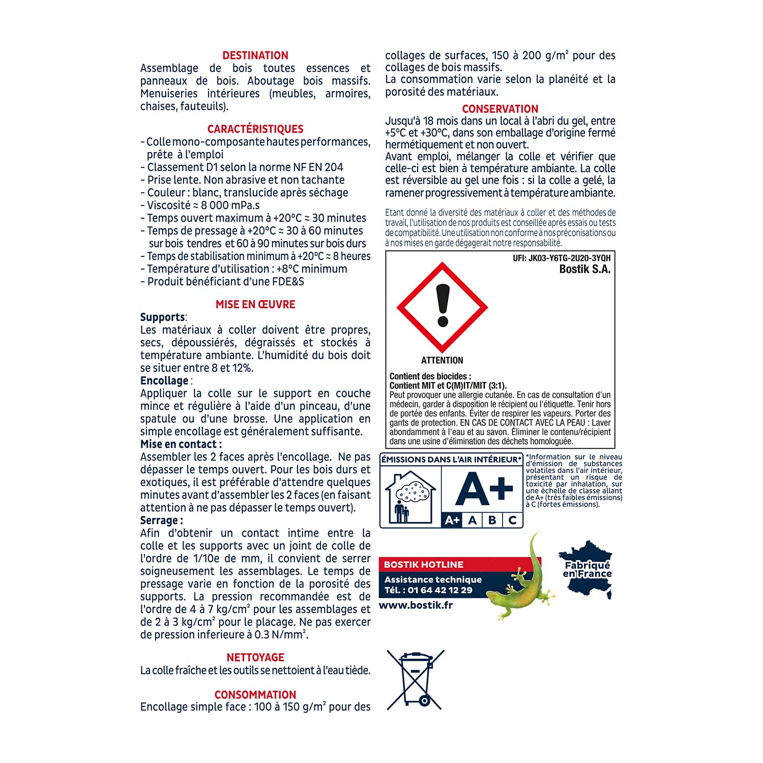 bostik-r22-colle-vinylique-bois-prise-lente-750-g image 2