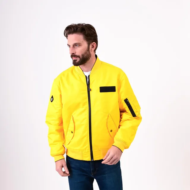 bardahl-bomber-jacket-collection-blouson-bomber-r-versible-noir-jaune-racing image 1