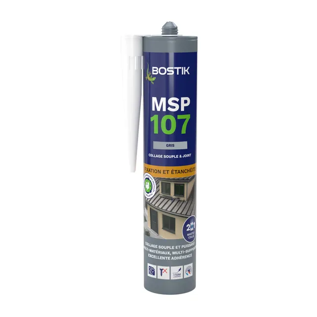 bostik-msp-107-mastic-colle-fixation-tanch-it-cartouche-290-ml-gris image 1
