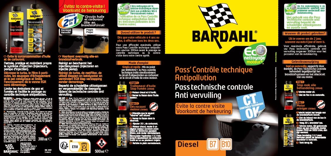 bardahl-pass-contr-le-technique-diesel-kit-stop-fum-es-d-crassant-moteur image 2
