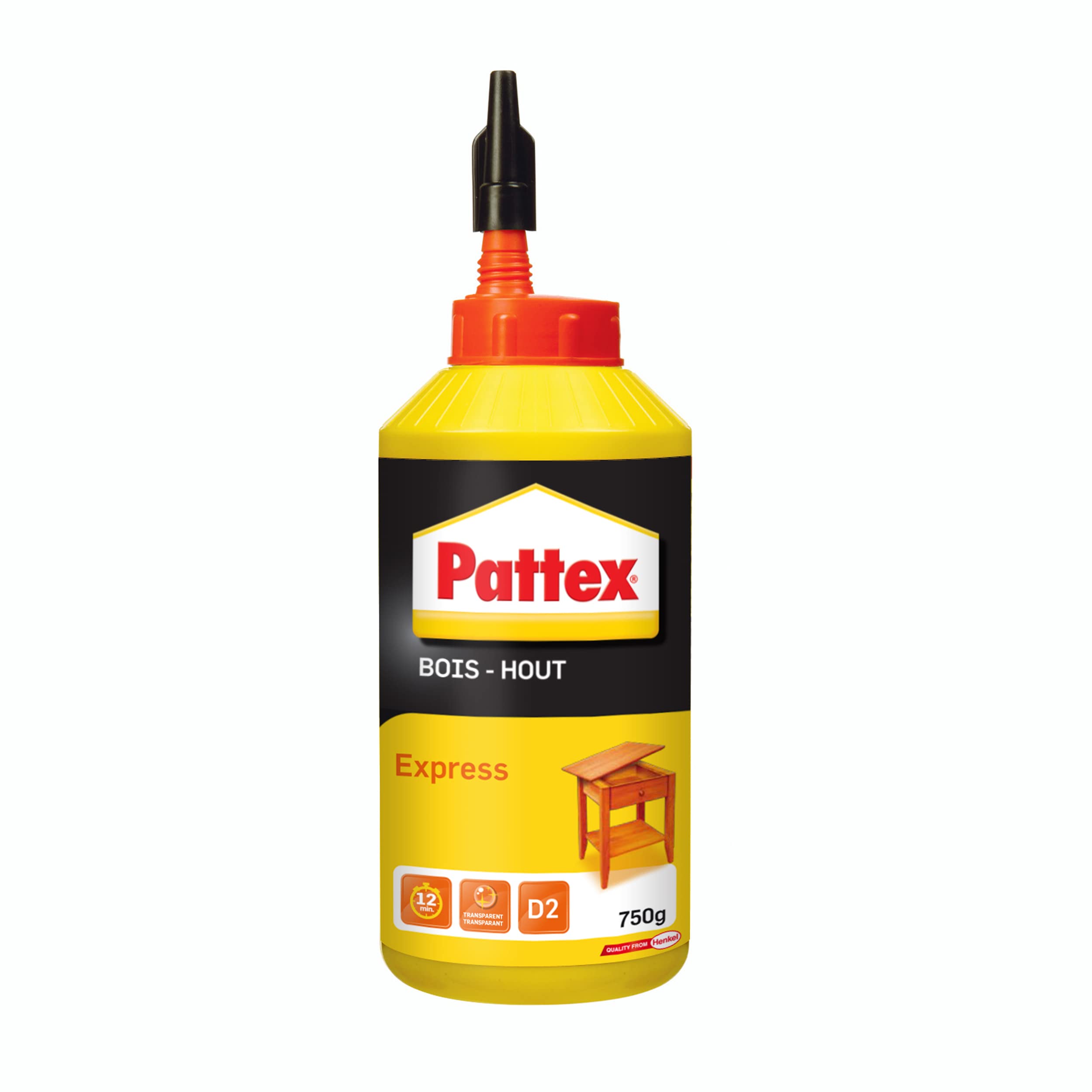 pattex-colle-bois-express-transparente-750-g-biberon image 1