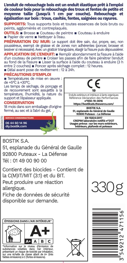 bostik-enduit-de-rebouchage-sp-cial-bois-tube-330-g image 6