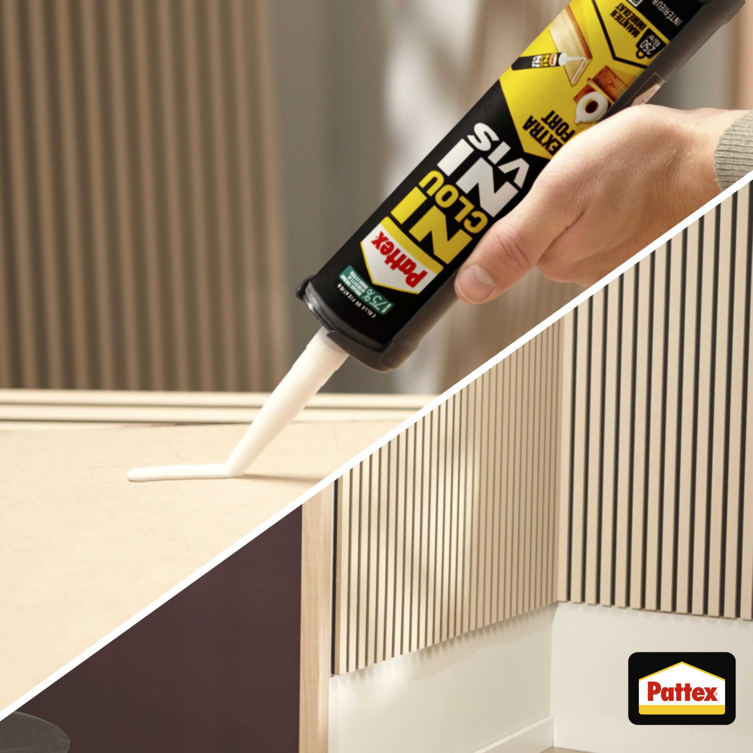 pattex-ni-clou-ni-vis-extra-fort-colle-de-fixation-cartouche-380g-blanc image 4